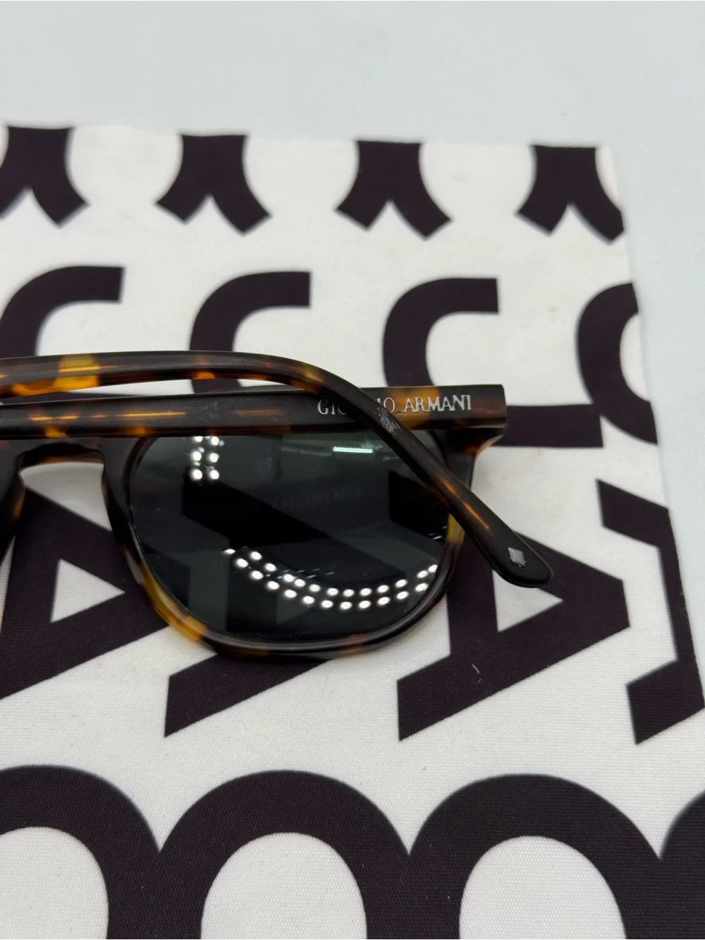 Giorgio Armani EYEGLASSES AR 7074 5492 STRIPED BROWN RX AUTHENTIC
